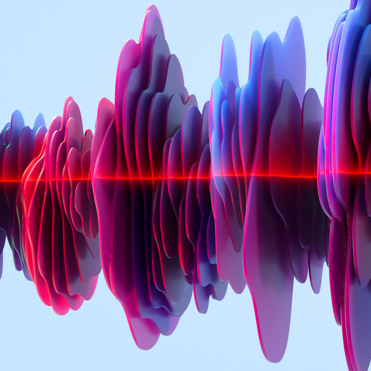 Abstract image of connected data waves.